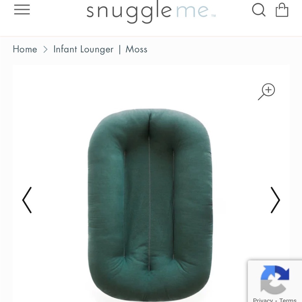 Snuggle Me Organic EUC Moss Green